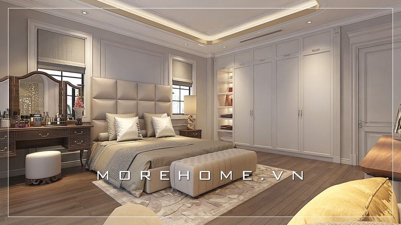 Tủ quần áo gỗ 4 cánh